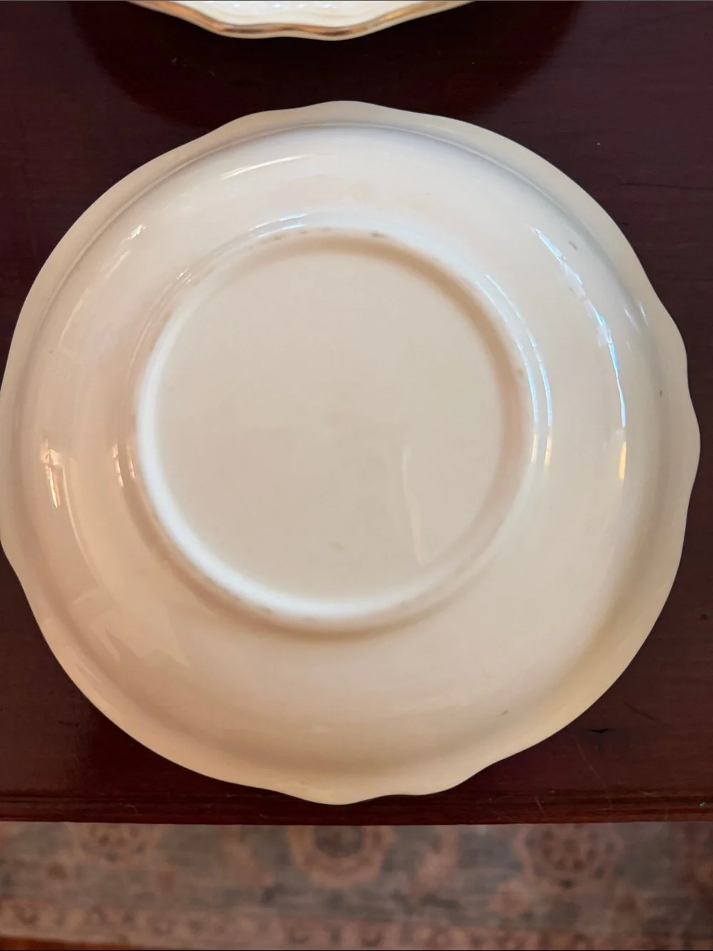 Vintage Homer Laughlin Virginia Rose Tea Saucer set includes 8.